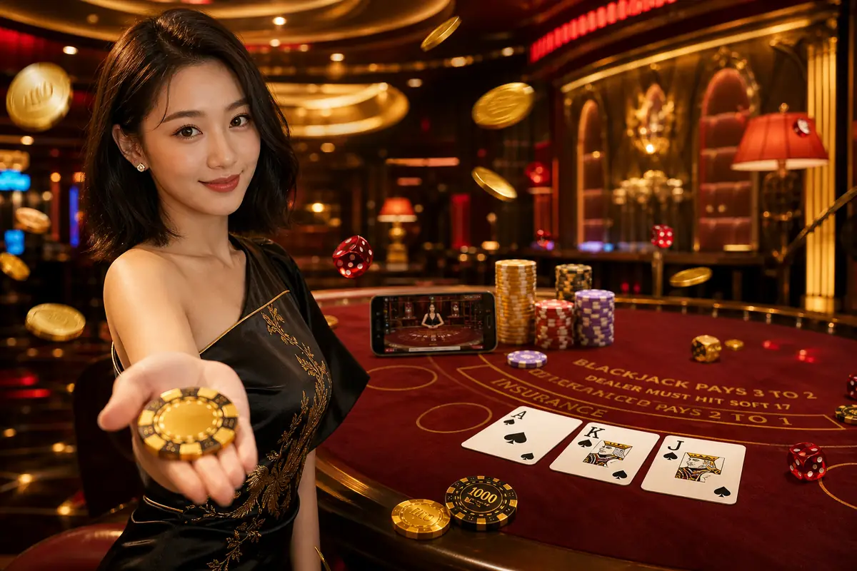 mko888 Casino meja live dealer baccarat